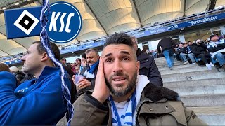 34 HAMBURG KASSIERT UNFASSBARE HEIMPLEITE  HSV vs KSC Stadionvlog [upl. by Maice]