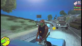 Six Star Wanted Level in GTA SA but still chilling on a stranger’s car [upl. by Leira]