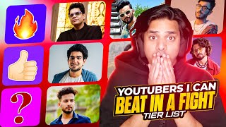 YOUTUBER WE CAN BEAT IN A FIGHT TIER LIST [upl. by Leatri]