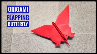 Origami Flapping Butterfly  Origami tutorial  Paper craft [upl. by Raney52]