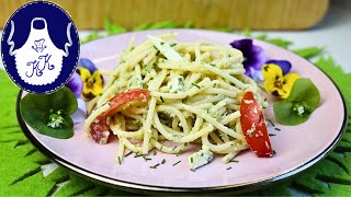 Spaghetti  Knoblauch  Salat in 10 Minuten perfekt zum GrillenRezept von meinem Schwiegersohn [upl. by Catrina]