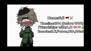 Past countryhumans react to oversimplified WW1 Part 1   Read desc [upl. by Kreiker]