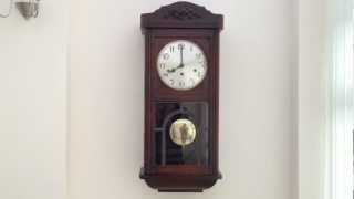 HALLER DUAL CHIME WALL CLOCK WHITTINGTON [upl. by Sterne]