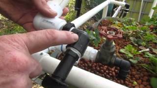 Aquaponic water chestnut bed IBC System construction part 7 [upl. by Eiryt]