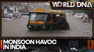 Indias monsoon fury Recordbreaking rainfall causes chaos  India News  WION World DNA [upl. by Patterman934]