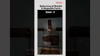 balancing of weightloss magnetic force physics science scienceexperiment magnet shorts [upl. by Matronna]