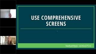 Screening Best Practices with ApplicantStack amp Verified First [upl. by Evadne]