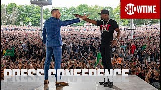 Floyd Mayweather defeats Conor McGregor by 10thround TKO  SportsCenter [upl. by Glaudia]