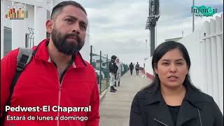 USUARIOS CELEBRAN REAPERTURA DEL CRUCE PEATONAL EL CHAPARRAL [upl. by Artenal147]