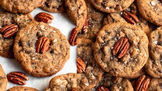 Brown Butter Pecan Cookies  Brown butter chocolate chip cookies [upl. by Ahsemal203]