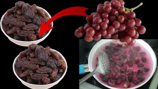 HOW TO MAKE DRY GRAPES  SULTANAS  Raisin AT HOME  VERY EASY [upl. by Rikki]