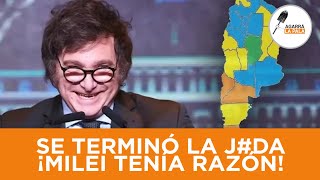 ¡SE ACABÓ LA JDA Los gobernadores SE RINDEN ANTE MILEI y se ajustan los cinturones en provincias [upl. by Kemeny307]