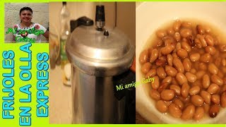 ¿Cómo cocer Frijoles en la olla express para que queden bien cocidos y suavecitosMi amiga Gaby [upl. by Eneles196]