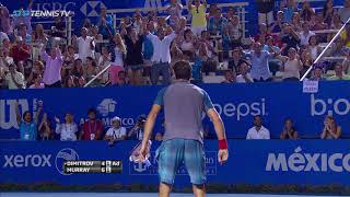 INCREDIBLE rally between Dimitrov and Murray  Acapulco 2014 [upl. by Beall]