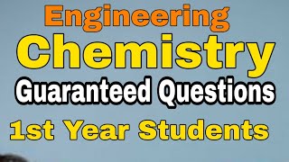 Engineering Chemistry Important questions 1st Year 2024  chemistry Important questions for BTech [upl. by Goodrich]