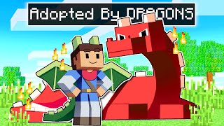 Adopted By DRAGONS In Minecraft [upl. by Lach]