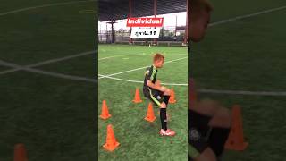 football agility drills for youth shorts shortfeed youtubeshorts agility football trainalone [upl. by Eelaroc521]