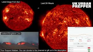 Live Solar Monitoring amp ICELAND Eruption Monitoring [upl. by Mastic605]