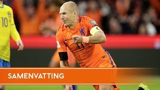 Highlights Nederland  Zweden 10102017 [upl. by Ettenoj]