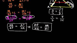 Corollary of Thales theorem Basic Proportionality Theorem [upl. by Jilleen483]