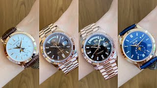 Order Giá Tốt  6 Mẫu Đồng hồ Rolex Day Date  2 Đồng hồ Patek Philippe 5396R 228235 228239 128235 [upl. by Salguod232]