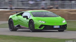 Lamborghini Huracan Performante LOUD Sounds  AWD Burnout Launch Control Revs amp More [upl. by Zsuedat]