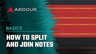 Spllitting and joining notes in MIDI regions [upl. by Imoyn900]