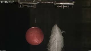 Dropping a Bowling Ball and some Feathers in Air and a Vacuum [upl. by Dream]