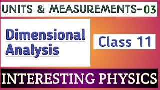 UNITS amp MEASUREMENTS03Chapter2Class 11Video Series 2020 [upl. by Ayitahs317]