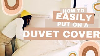 HOW TO EFFORTLESSLY COVER A DUVET  DUVET HACK [upl. by Eninej]