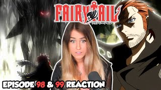 NATSU VS GILDARTS Fairy Tail Episode 98 amp 99 Reaction  Review [upl. by Salome]