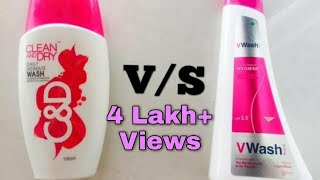 Clean amp Dry Daily Intimate Wash VS V Wash ProductReview [upl. by Thgiwed]