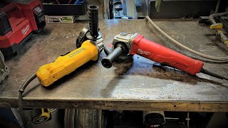 Milwaukee or DeWalt Who wins the 4 12quot angle grinder fight [upl. by Sension720]