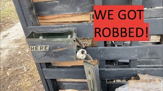 We Got Robbed Fighting Mud firewood woodworking work [upl. by Ecirtam]