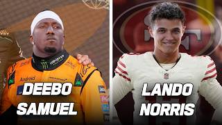 LandoNorris Teaches Deebo Samuel How to be a Formula 1 Driver  Game Recognize Game [upl. by Abijah]