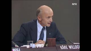 Partilederdebatt 1977 15 Kåre Willoch om diverse økonomisk politikk [upl. by Maril]