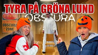 TYRA PÅ GRÖNA LUND  TESTAR årets SKRÄCKNYHET OBSCURA [upl. by Graig]