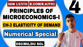 NumericalCH3 Elasticity of Demand PRINCIPLES OF MICROECONOMICSIBCOMBAPHMILDSCSEM 125 [upl. by Kired]