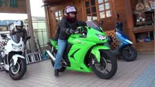 女性ライダー トリプルニンジャ250R Ninja 250R EX250L Ninja300 [upl. by Recor]