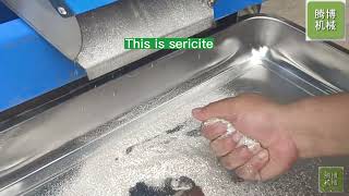 Onsite test of sericite selected from quartz sand [upl. by Schroth]