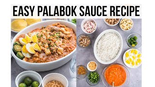 HOW TO MAKE PANCIT PALABOK THE EASY WAY  Riverten Kitchen [upl. by Neelhtakyram]