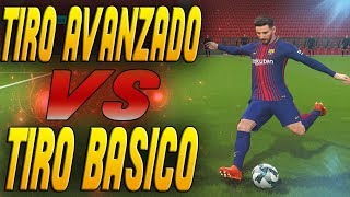 TIRO AVANZADO VS TIRO BÁSICO  PES 2018  DannyAnakin [upl. by Dalis]