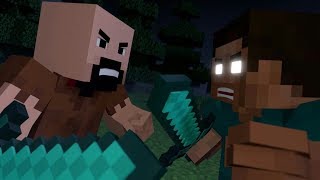 ♬ Herobrine vs Notch  Believer Minecraft Song Video [upl. by Erdda]