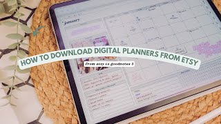 How to download Digital Planners from Etsy ✍️📓✨ [upl. by Aleemaj]