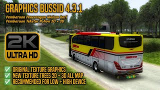 Graphics Bussid 431 Original Texture Graphics With New Trees All Map [upl. by Knute604]