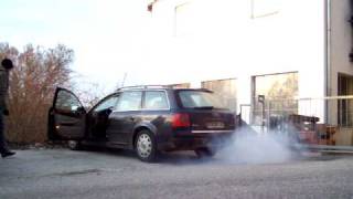 Audi A6 25 TDI Kaltstart bei 8°C [upl. by Dragone]