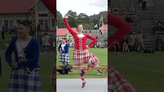 Highland Fling dance by Champion Scottish dancer Laura Smith at Grampian Games in 2021 shorts [upl. by Hajidak]