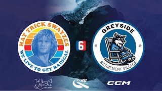 Hat Trick Swayzes VS Greyside Retirement Vill  Div 6  23rd August  IceHQ Beer League ice hockey [upl. by Raul639]