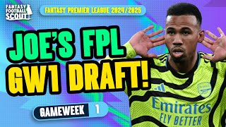 JOES GW1 DRAFT 🔥  8 x TOP 10K 😱  Fantasy Premier League Tips 202425 [upl. by Sezen]