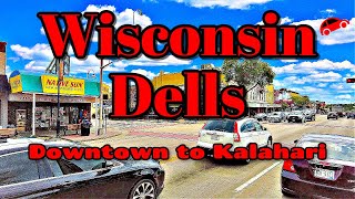 Wisconsin Dells Drive Through Town in 4K [upl. by Anailil32]